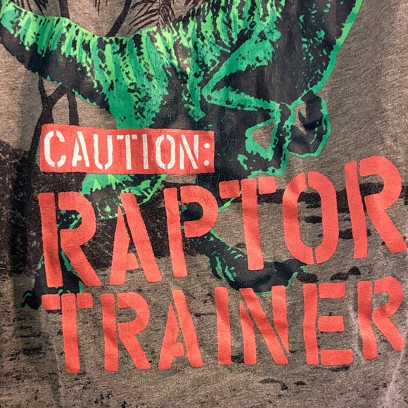 4/$20 OshKosh B'gosh Raptor Trainer Tank Top - Gray & Green, size 6 dinosaur - Picture 4 of 6